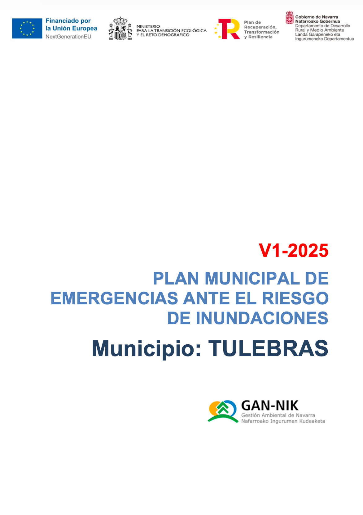 Plan Municipal de emergencias ante el riesgo de inundaciones